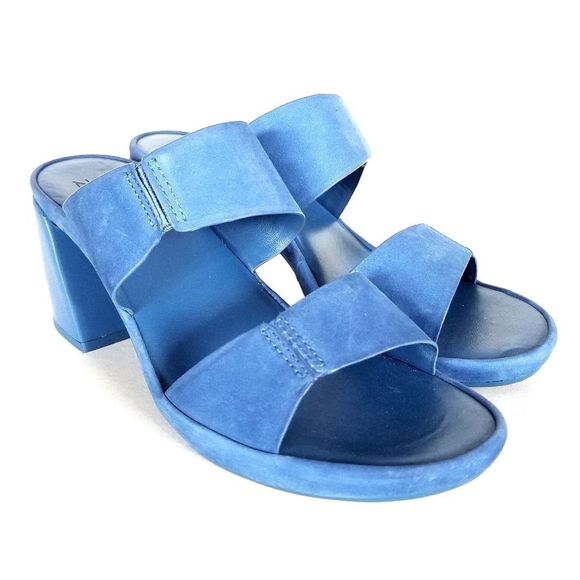 Naturalizer Shoes Naturalizergenn Whirl Blue Leather Slip On